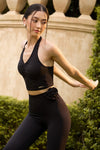 Rosette Top - Charcoal - Olaben - Womens Tank Top