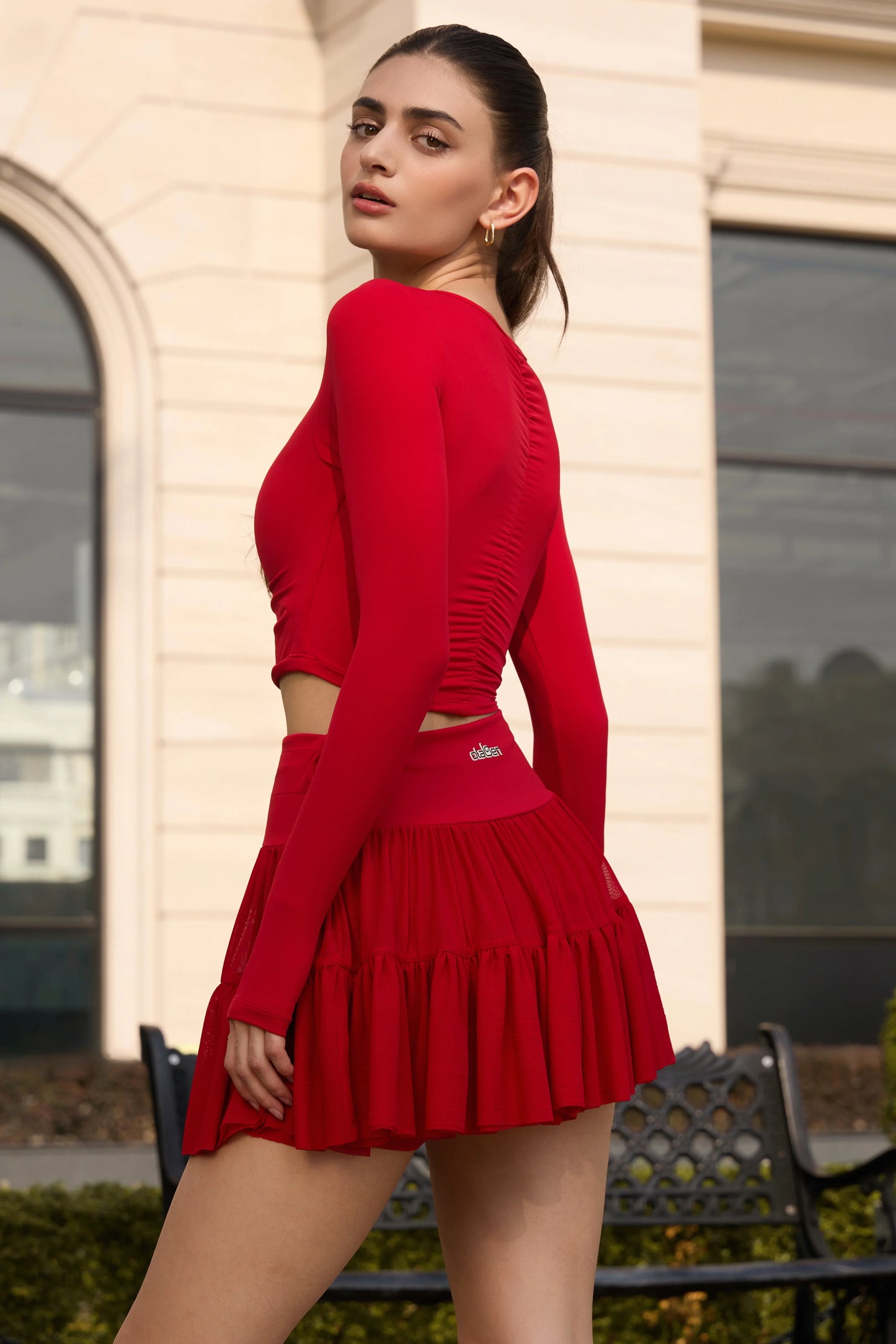 Ruffle Skirt - Rose - Olaben - Womens Skirt