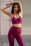 Classic Lumière Bra 3D & Classic Déese Fleur Legging 3D - Plum - Olaben - Bundle