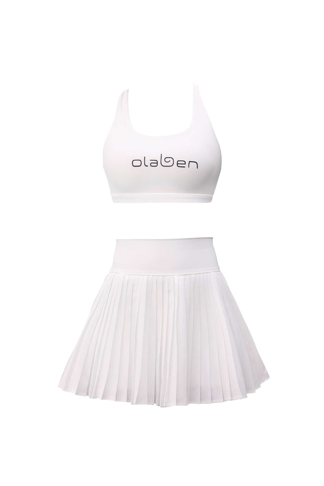 Lorelei Bra & Birgit Pleated Skirt - White