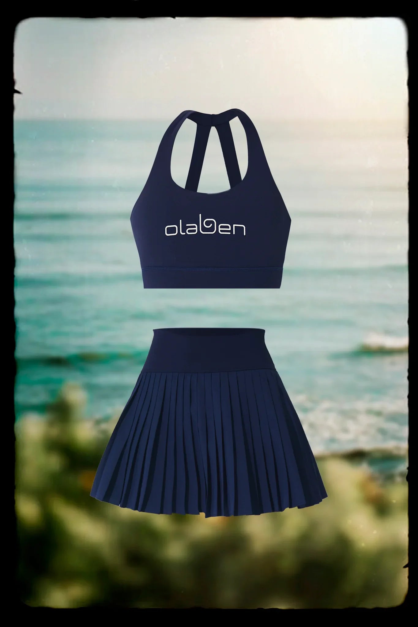 Lorelei Bra & Birgit Pleated Skirt - Navy - Olaben - Bundle