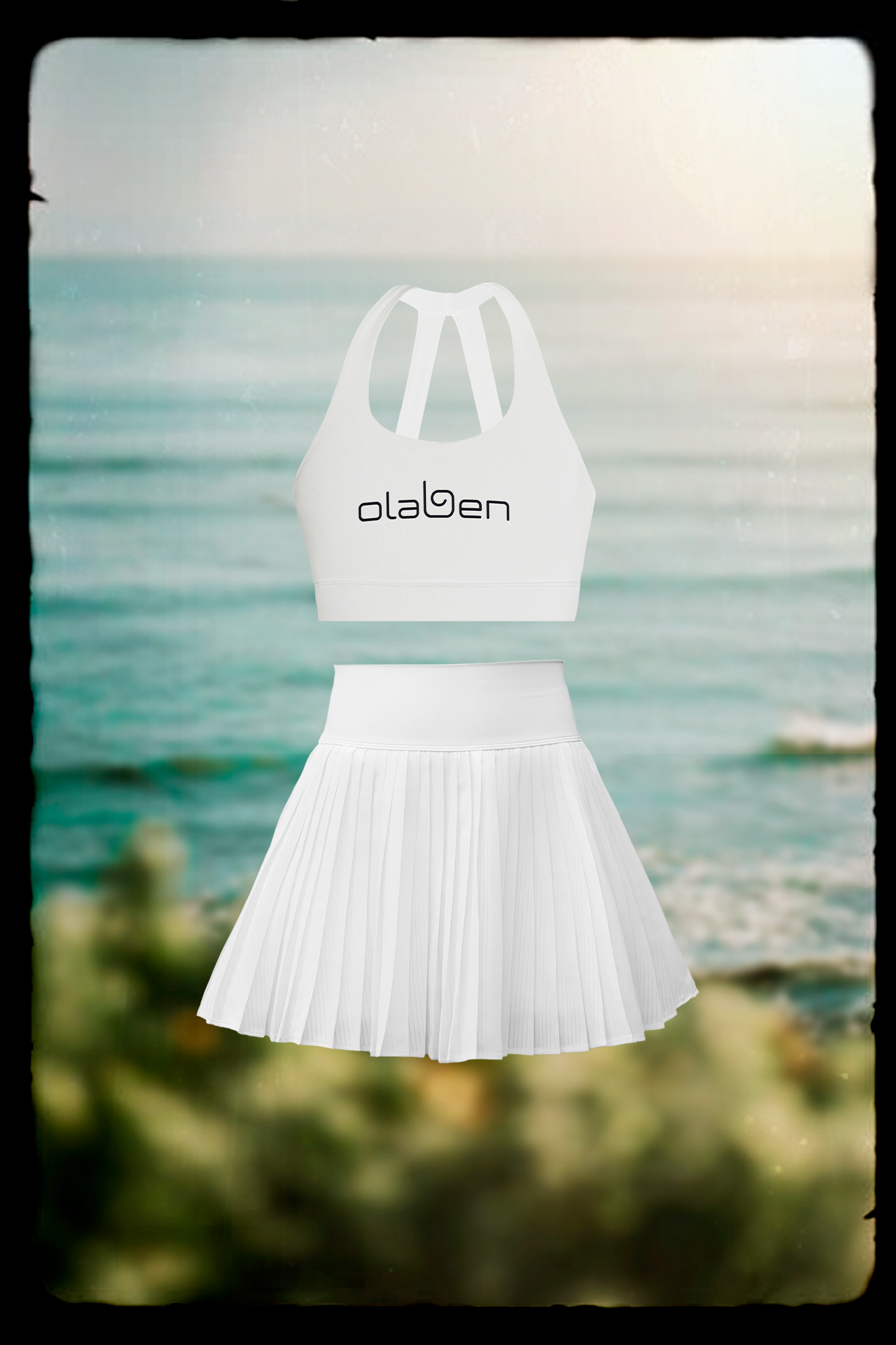 Lorelei Bra & Birgit Pleated Skirt - White