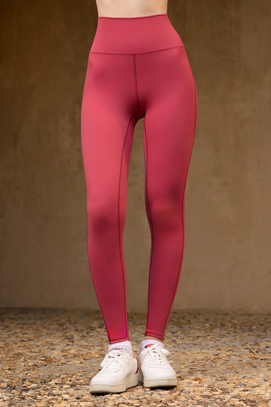 Tawny Laser Cut Leggings - Winery - Olaben - Womens Leggings