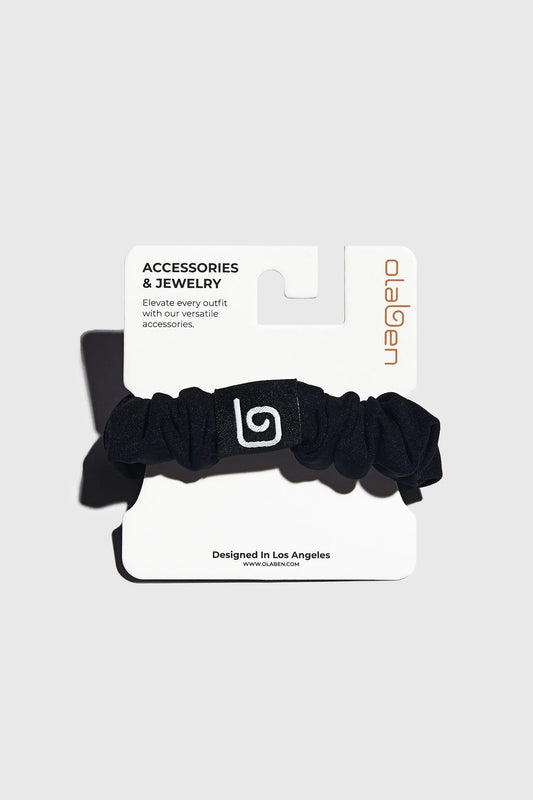Olaben Luxe Hair Scrunchie - Black - Olaben - Headwear