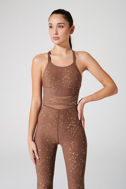 Stylish women's bronze brown jumpsuit with a luminous touch - OW-0117-WJU-BN_4.