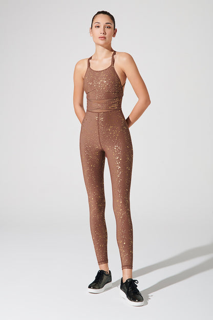 Stylish women's bronze brown jumpsuit with a luminous touch - OW-0117-WJU-BN_5.