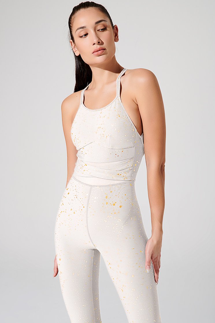 Stylish white women's jumpsuit with a luminous touch - OW-0117-WJU-WT_6.