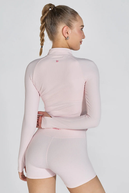 Army Ribbed Shorts - Pink Babe - Olaben