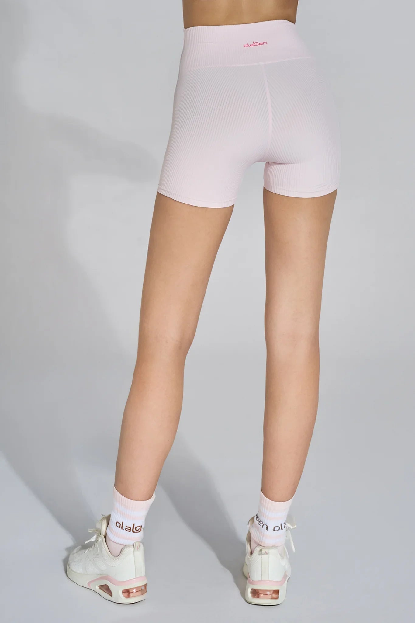 Army Ribbed Shorts - Pink Babe - Olaben