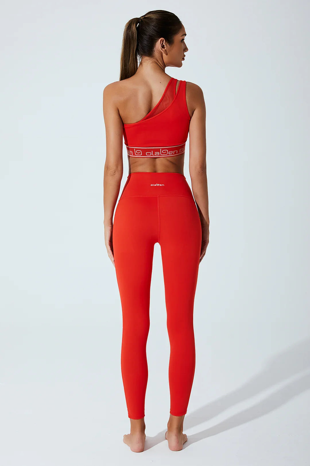 Asymm Offshoulder Bra - Venetian Red - Olaben - Womens Bra