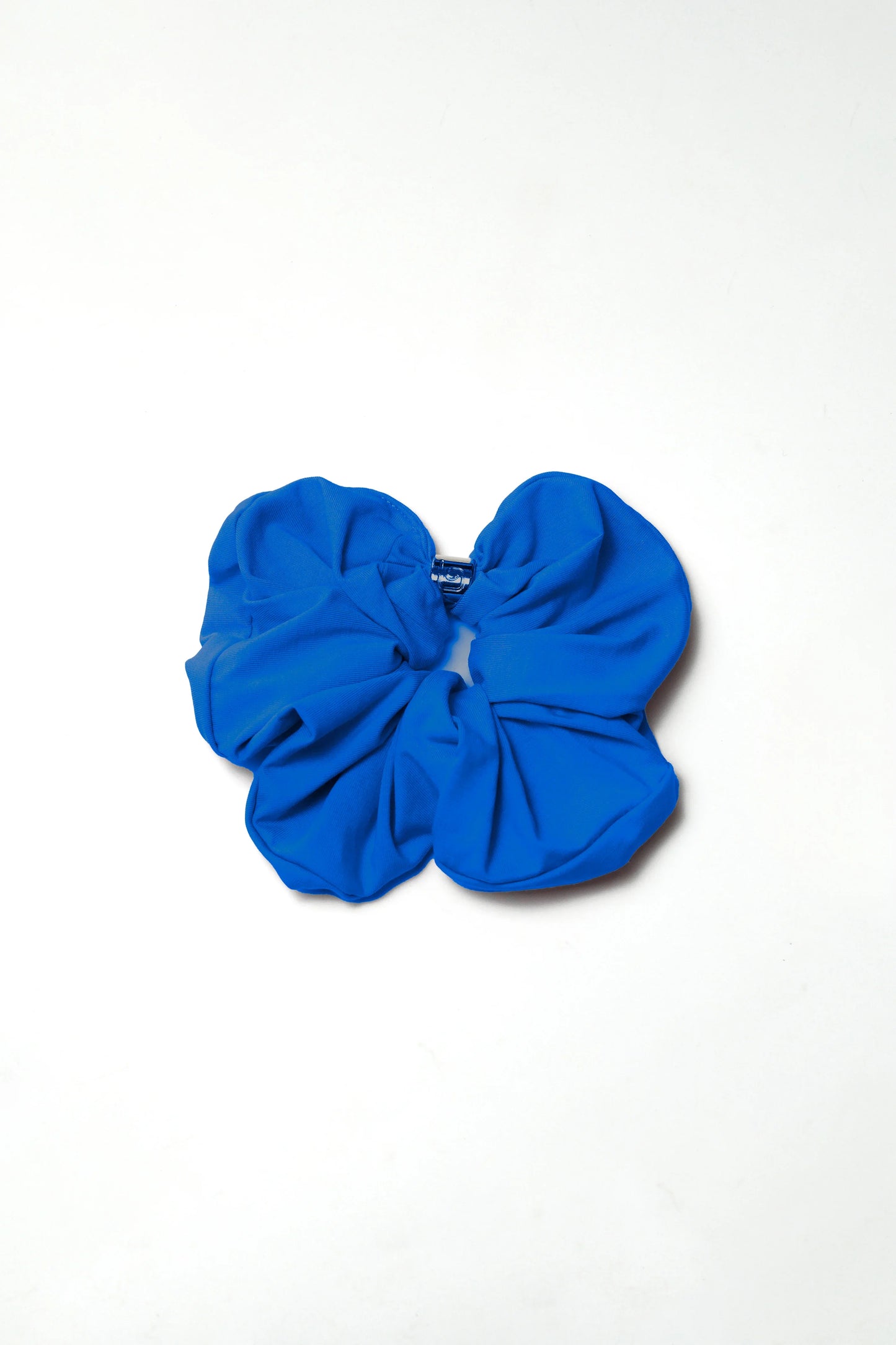 Oversized Silver Bead Scrunchie - Ultramarine - Olaben - Headwear
