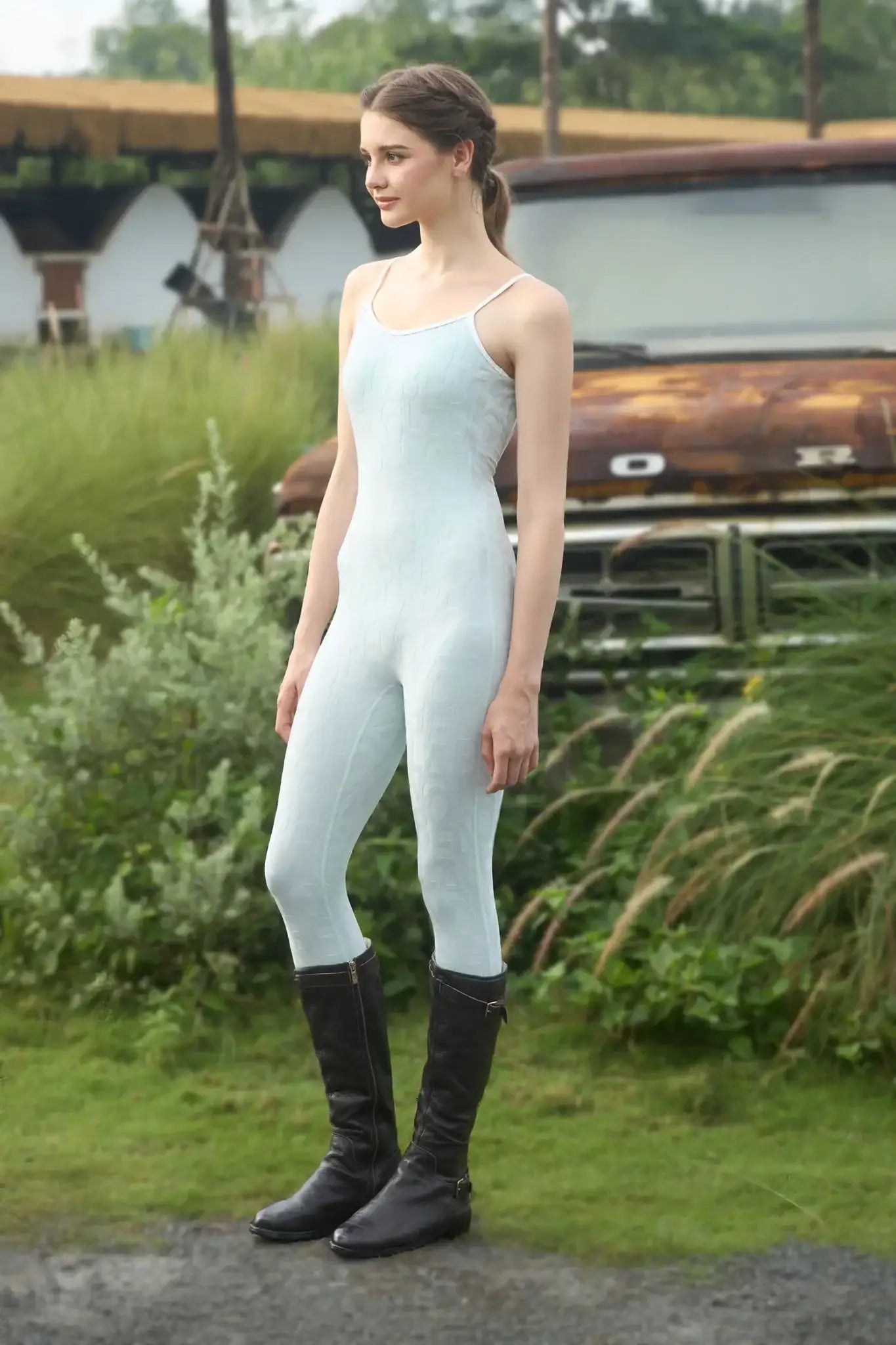 Classic Coeur Del Jumpsuit 3D - Mint Cream - Olaben