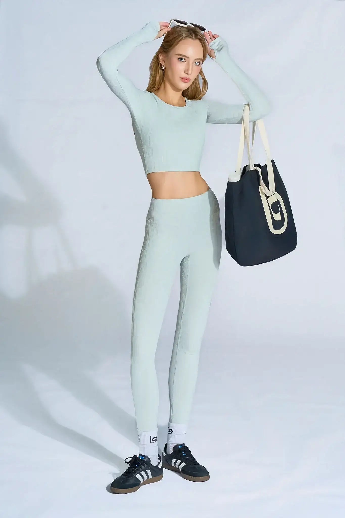 Classic Nala Long Sleeve 3D Bra - Mint Cream - Olaben