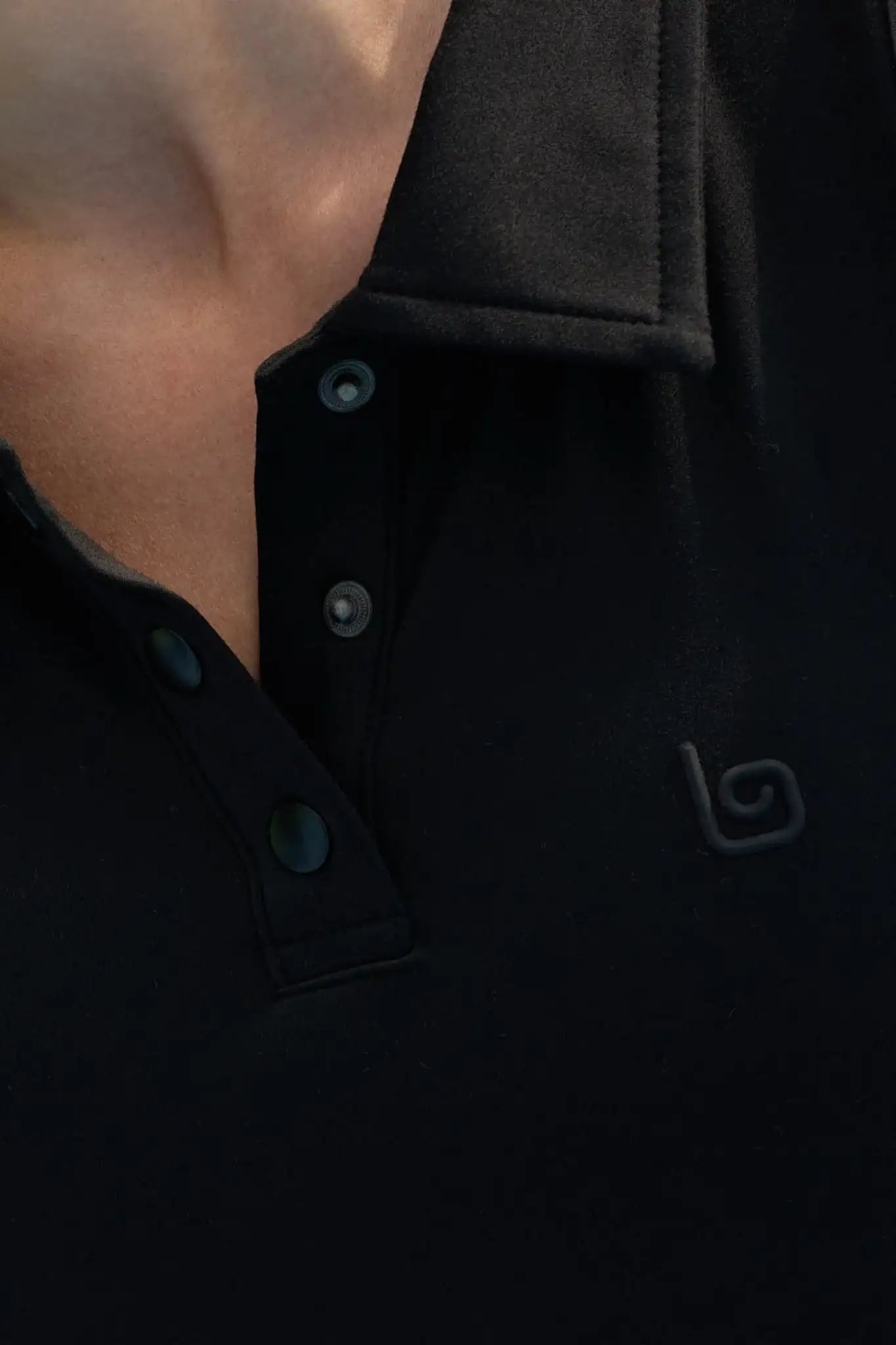 Classic Tennis Polo Dress - Black