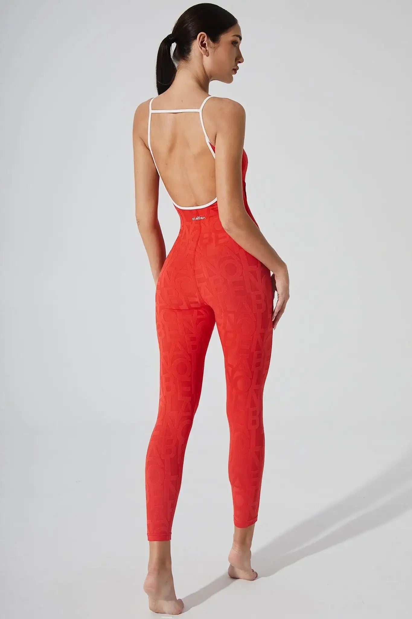 Classic Coeur Del Jumpsuit 3D - Haute Red - Olaben