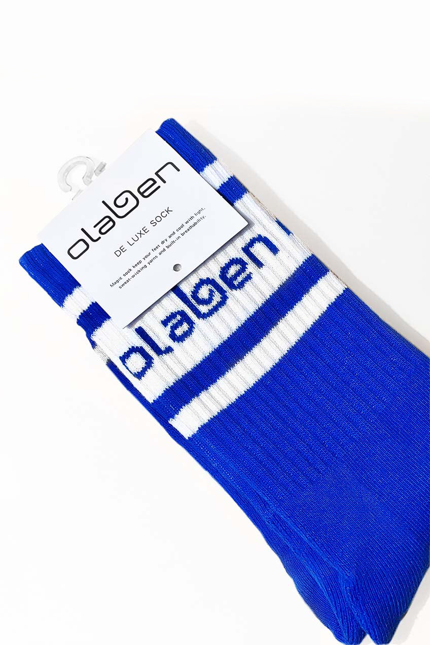 Cozine quarter sock in blue color option.