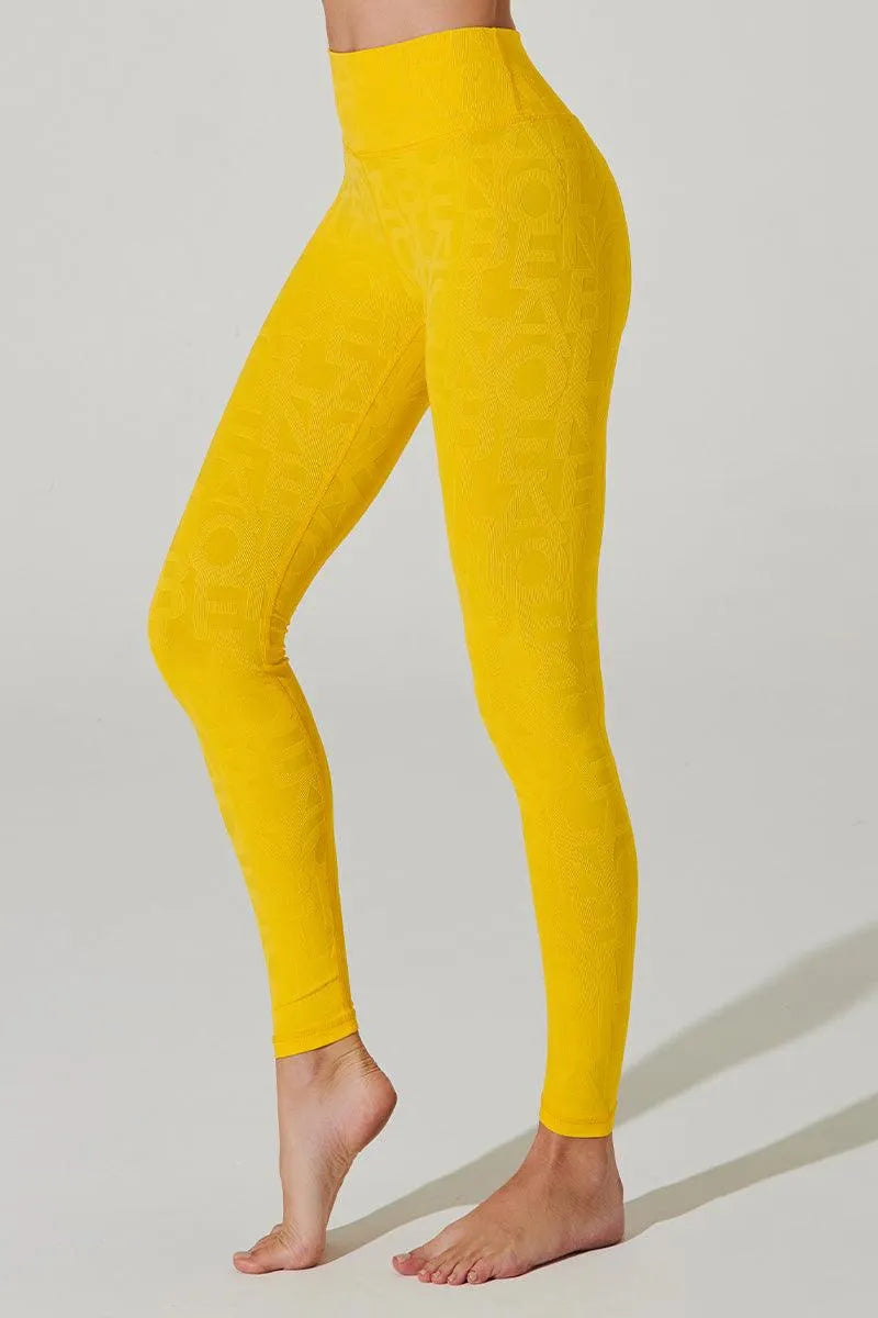 Classic Déese Fleur Legging 3D - Gamboge - Olaben - Womens Leggings