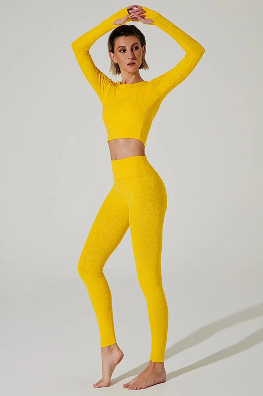 Classic Déese Fleur Legging 3D - Gamboge - Olaben - Womens Leggings