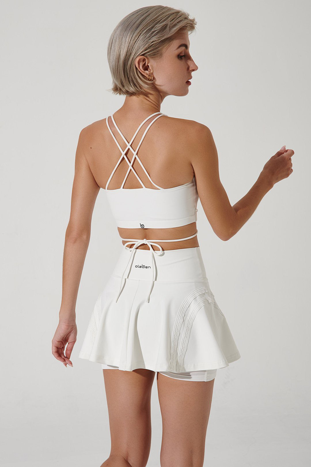 White women's tank top by Elinor Tank - stylish and versatile summer essential.