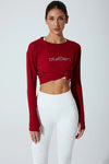 Emmy Long Sleeves Top - Savvy Red - Olaben - Womens Long Sleeve