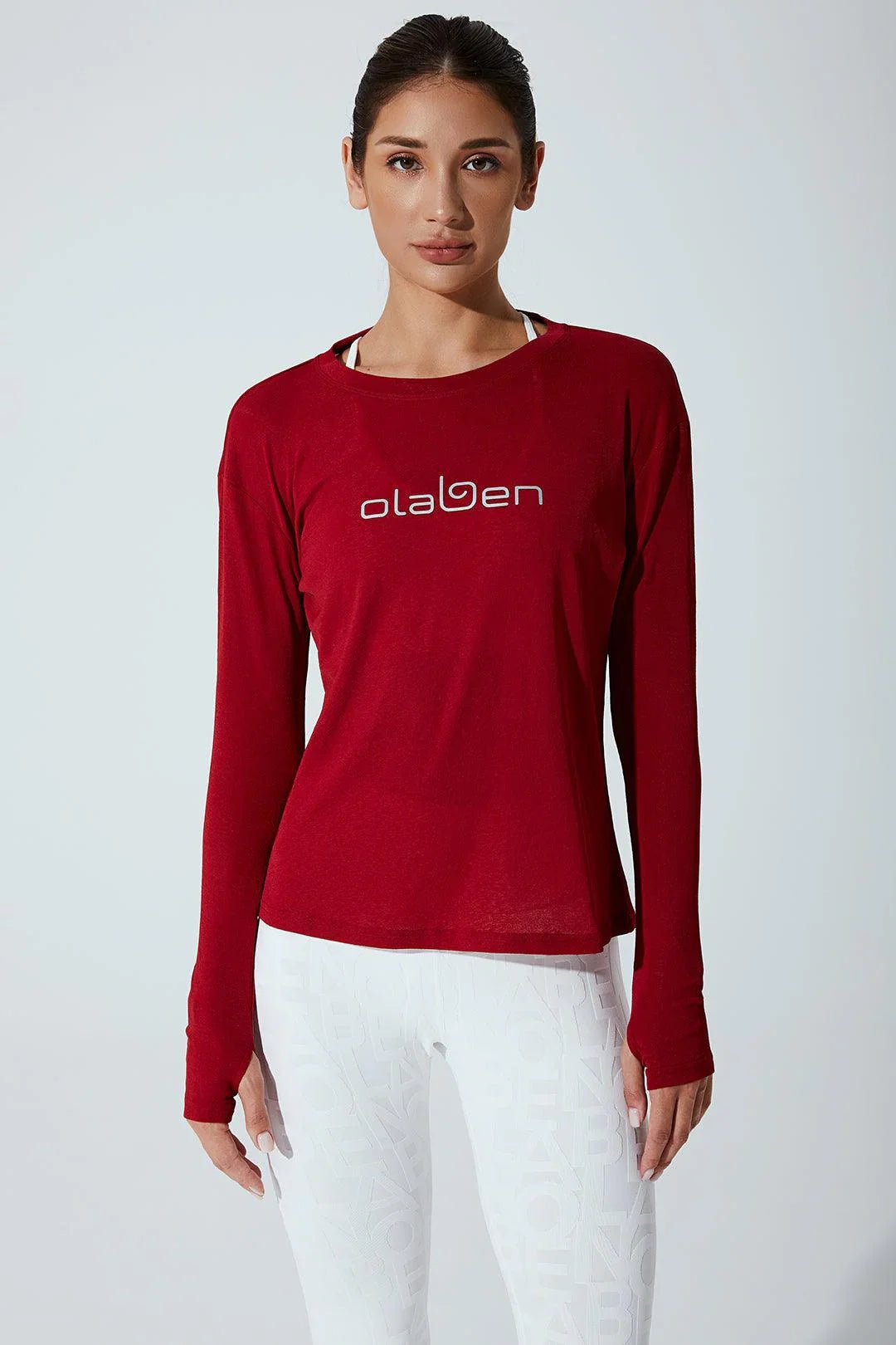 Emmy Long Sleeves Top - Savvy Red - Olaben - Womens Long Sleeve