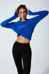 Emmy Long Sleeves Top - Ultramarine - Olaben - Womens Long Sleeve