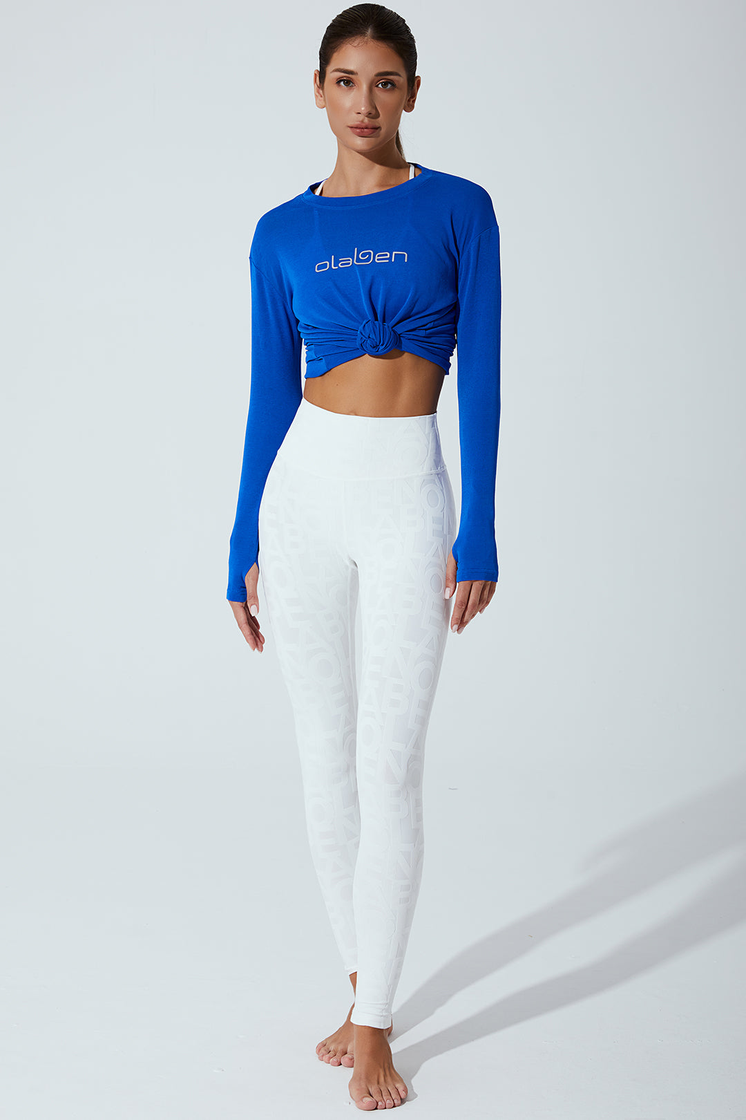 Stylish ultramarine blue long sleeves top for women, perfect for any occasion