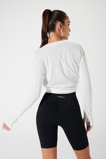 Emmy long sleeves top for women, white color, showcasing elegance and style. (Image: OW-0101-WLS-WT_2.jpg)