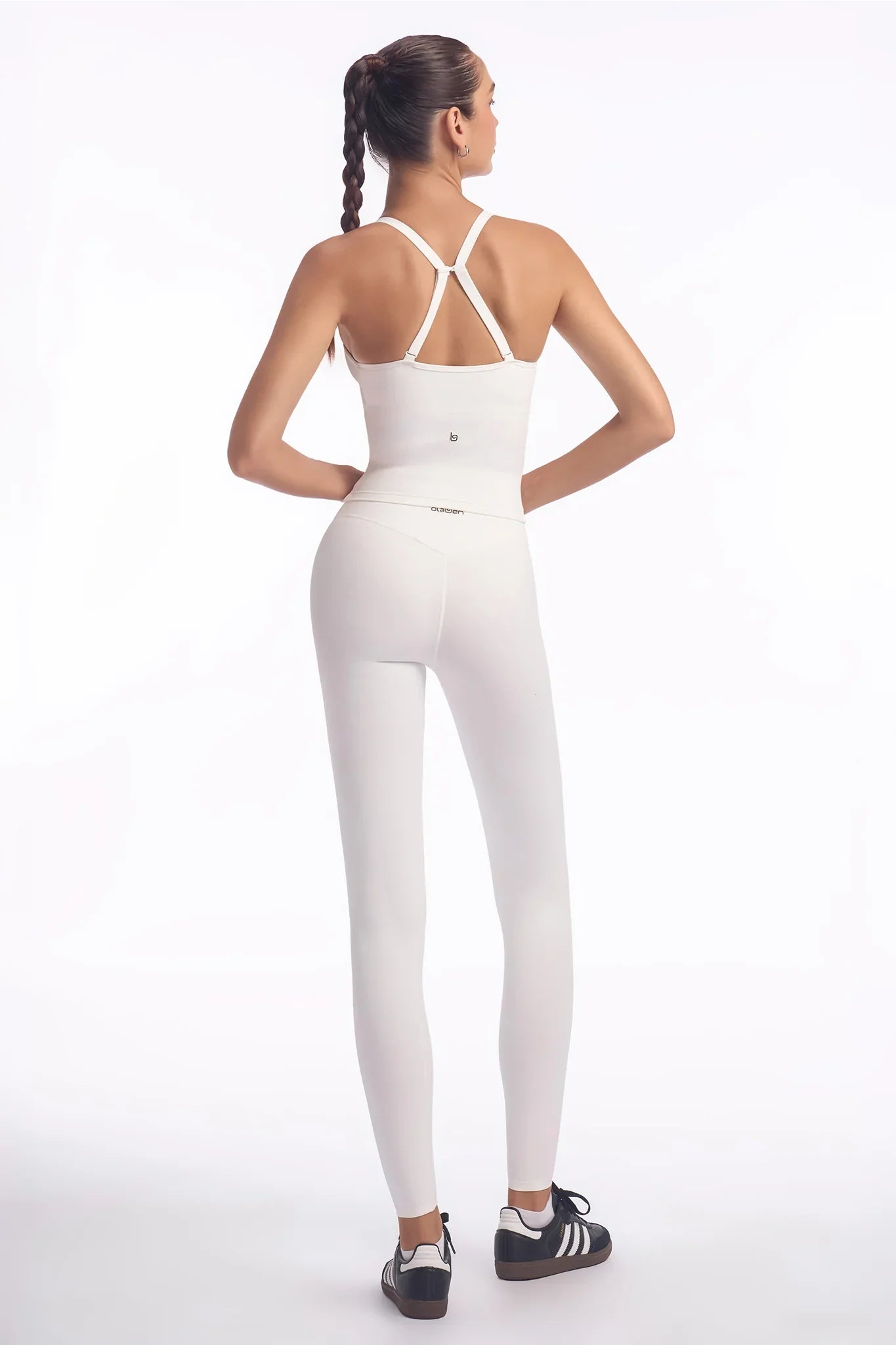 Evo Align Cross Tank - Off White - Olaben - Womens Tank Top