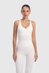 Evo Align Cross Tank - Off White - Olaben - Womens Tank Top