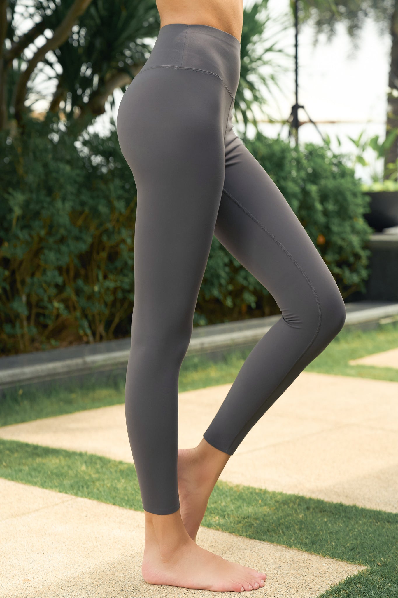 Evo High Rise Leggings - Charcoal