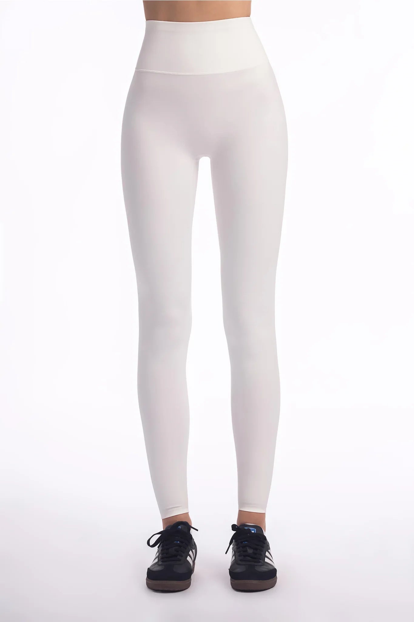 Evo High Rise Leggings - Off White - Olaben - Womens Leggings