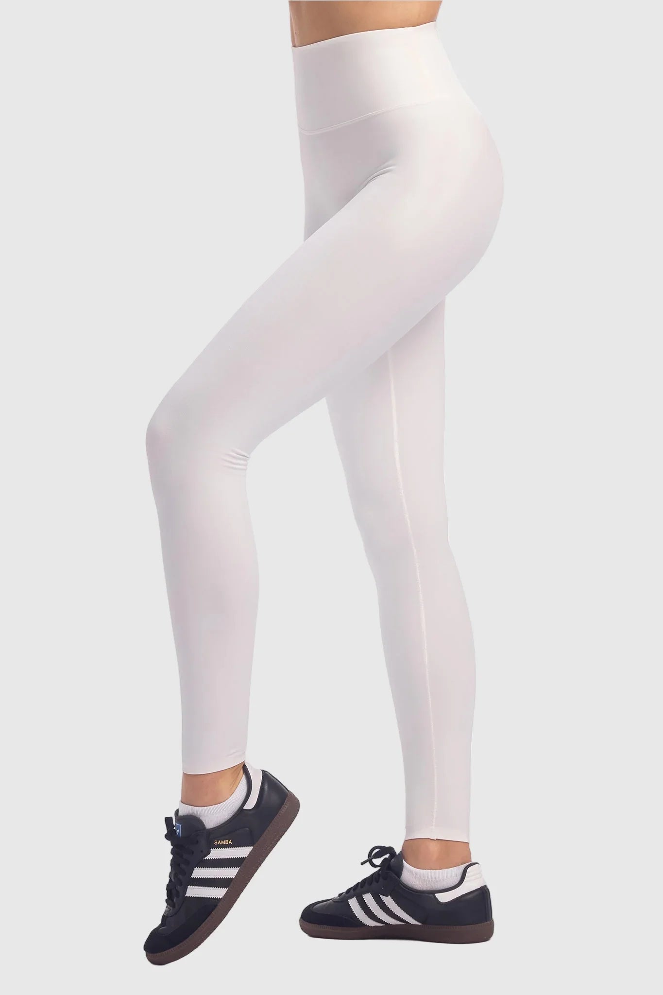 Evo High Rise Leggings - Off White - Olaben - Womens Leggings