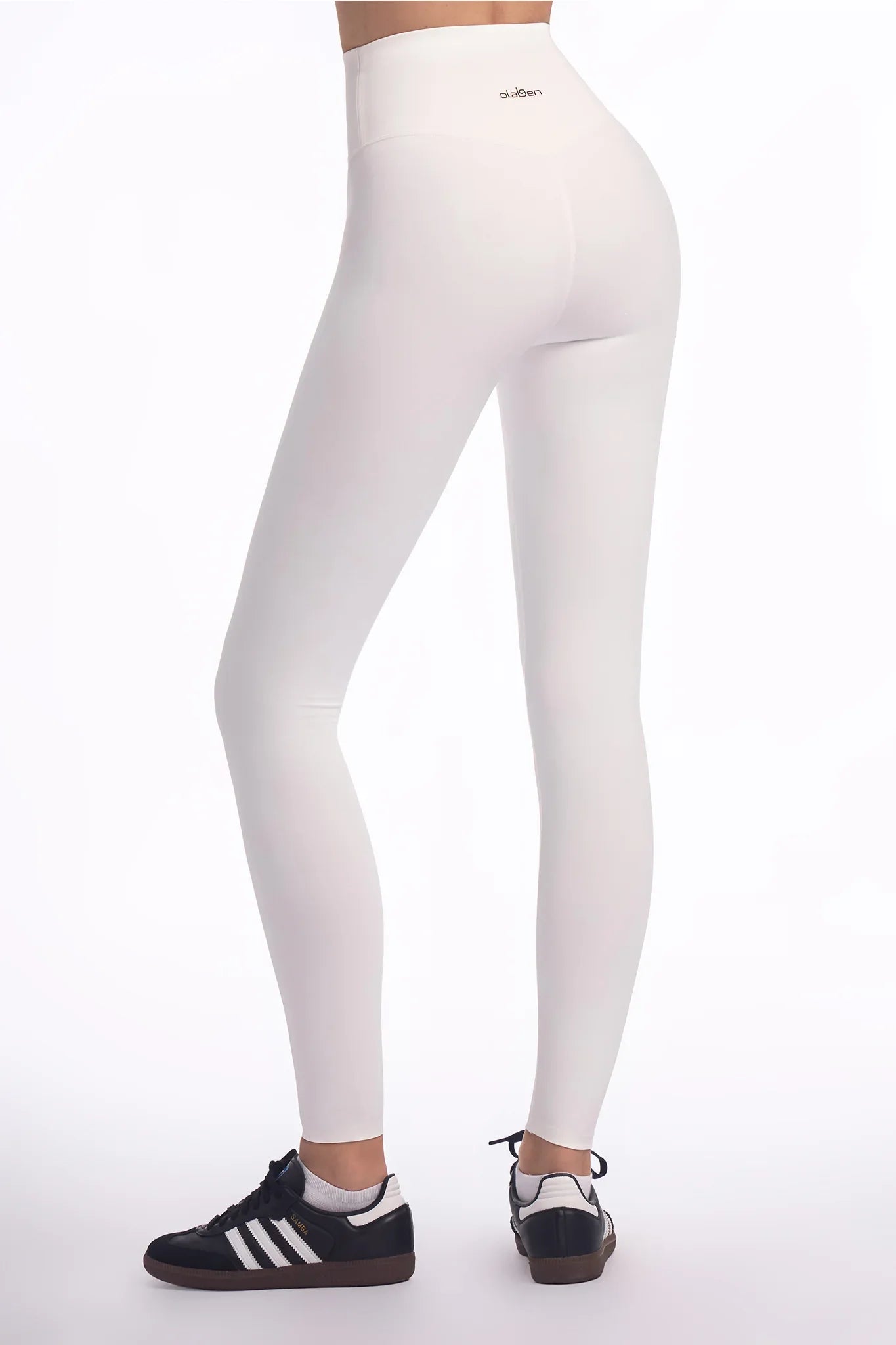 Evo High Rise Leggings - Off White - Olaben - Womens Leggings