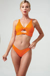 Fléuri Aris Bottom - Tangerine - Olaben - Womens Bikini
