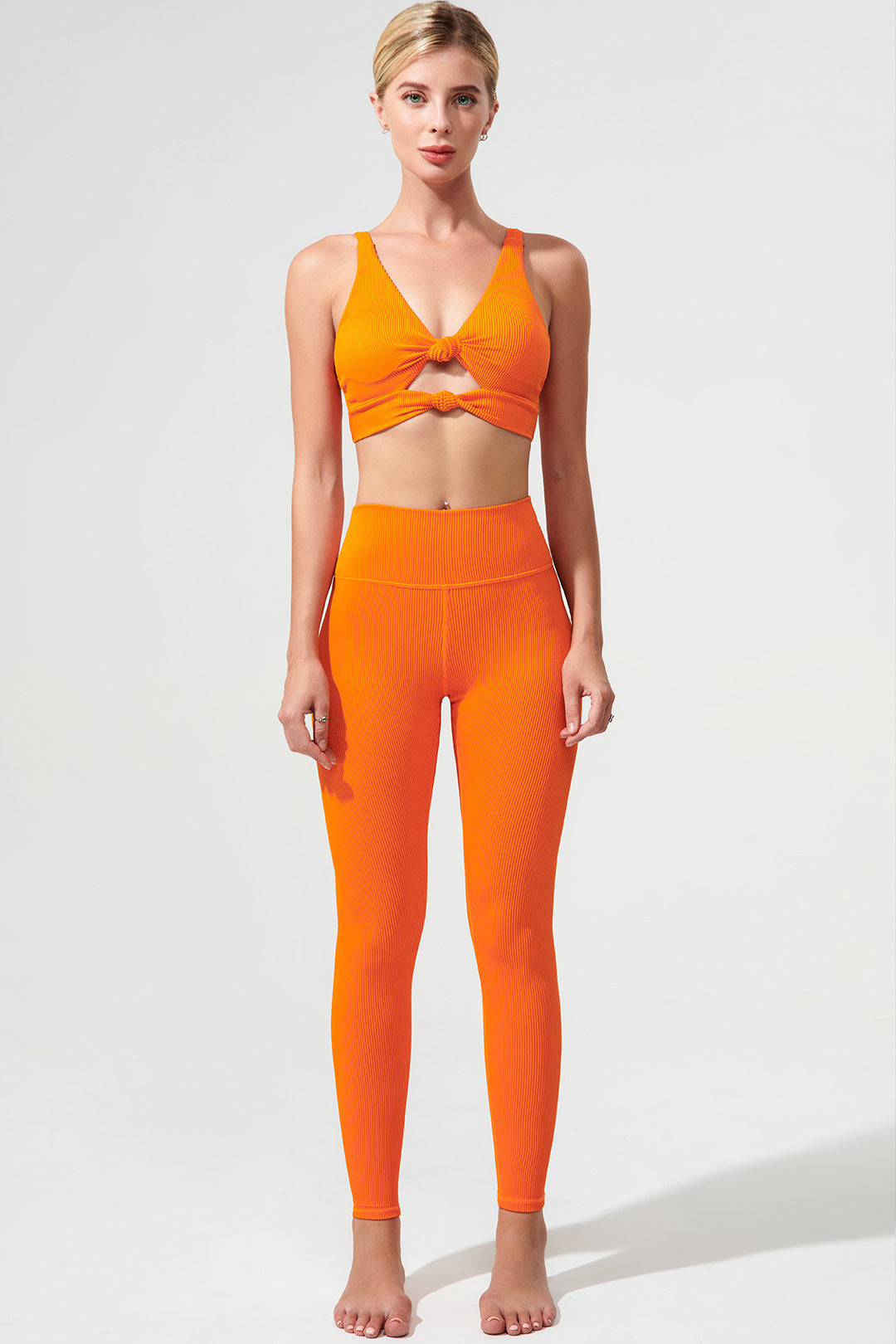 Fleuri Aris women's bra in tangerine orange, a vibrant and stylish addition to your wardrobe.