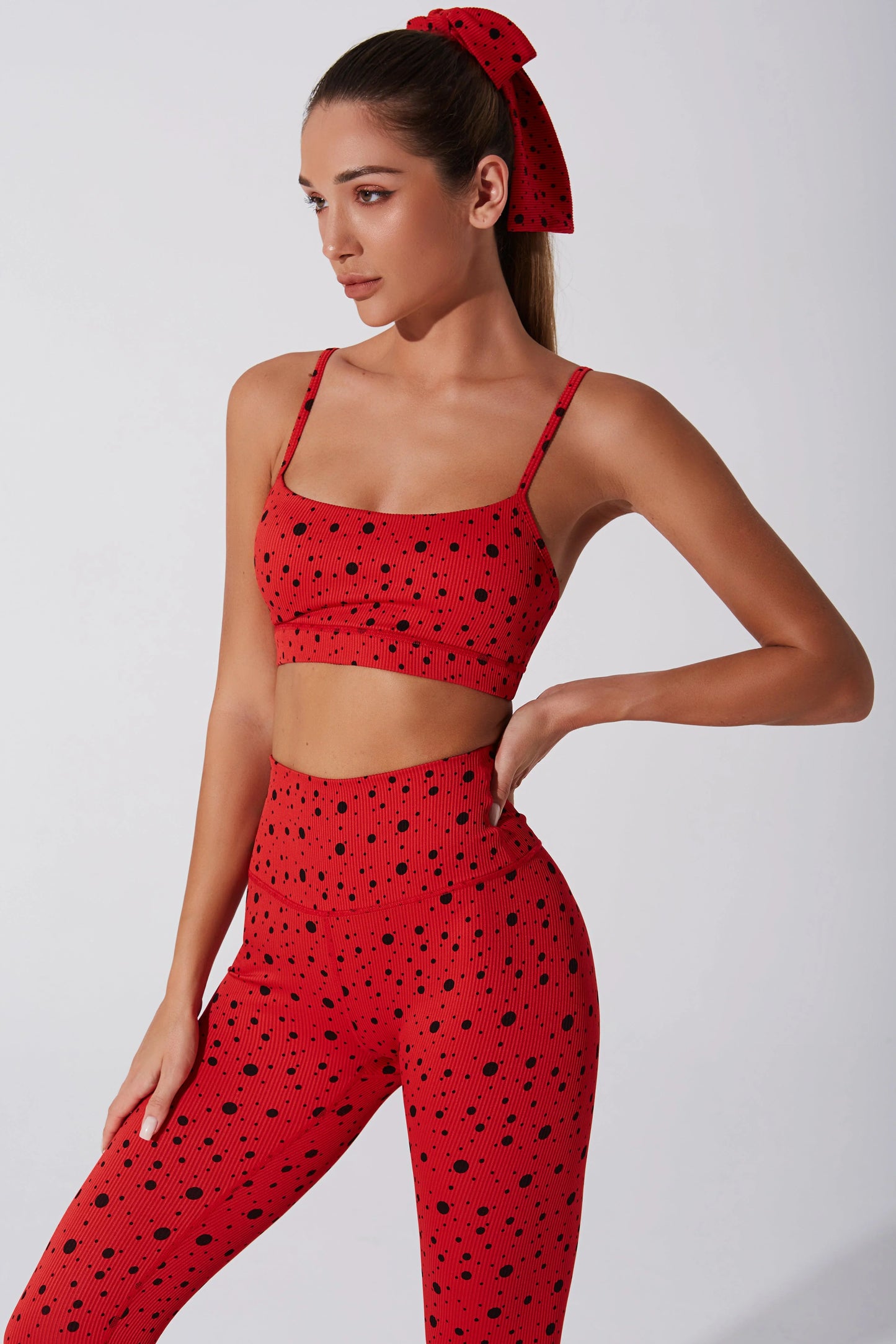 Hafwen Polka Dots Bra - Savvy Red - Olaben - Womens Bra