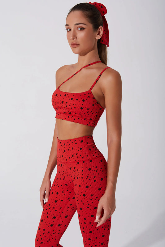 Hafwen Polka Dots Bra - Savvy Red - Olaben