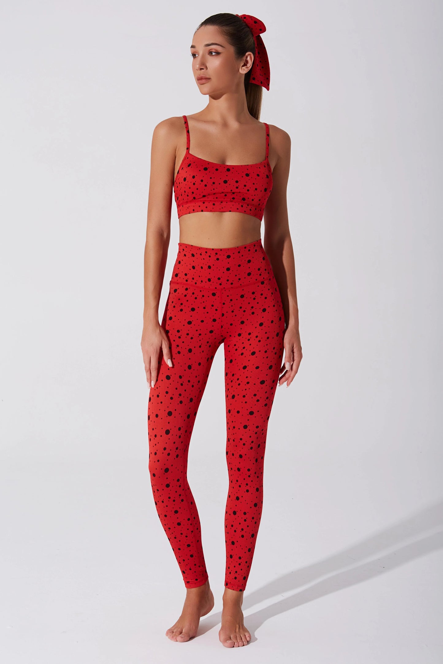 Hafwen Polka Dots Bra - Savvy Red - Olaben - Womens Bra
