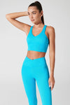 Hydra Ribbed Tank Bra - Pacific Blue - Olaben - Womens Bra