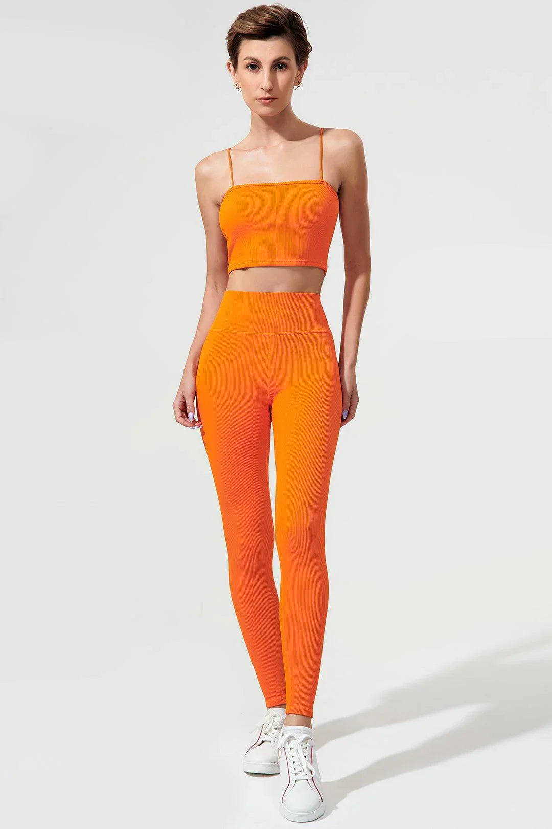Jadeite Spaghetti Strap - Tangerine - Olaben - Womens Bra