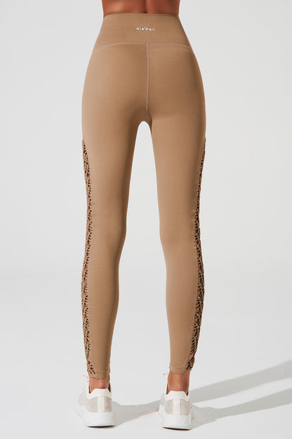 Women's beige cameo leggings - comfortable and stylish fashion choice for any occasion.
