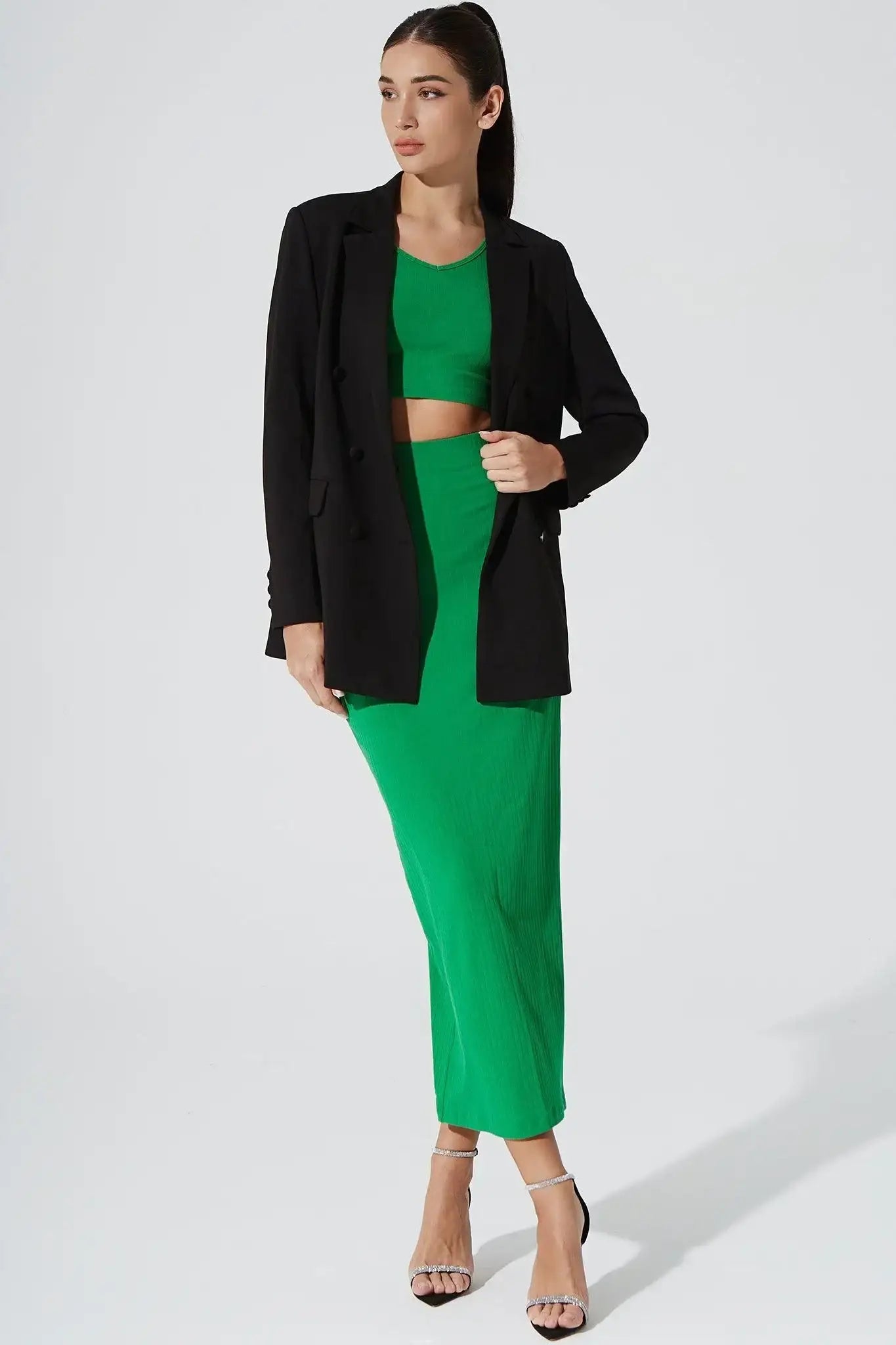 Jeslyn Blazer - Black - Olaben