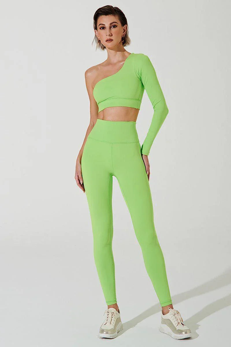 Jo Maline 7/8 Legging - Floures Green - Olaben - Womens Leggings