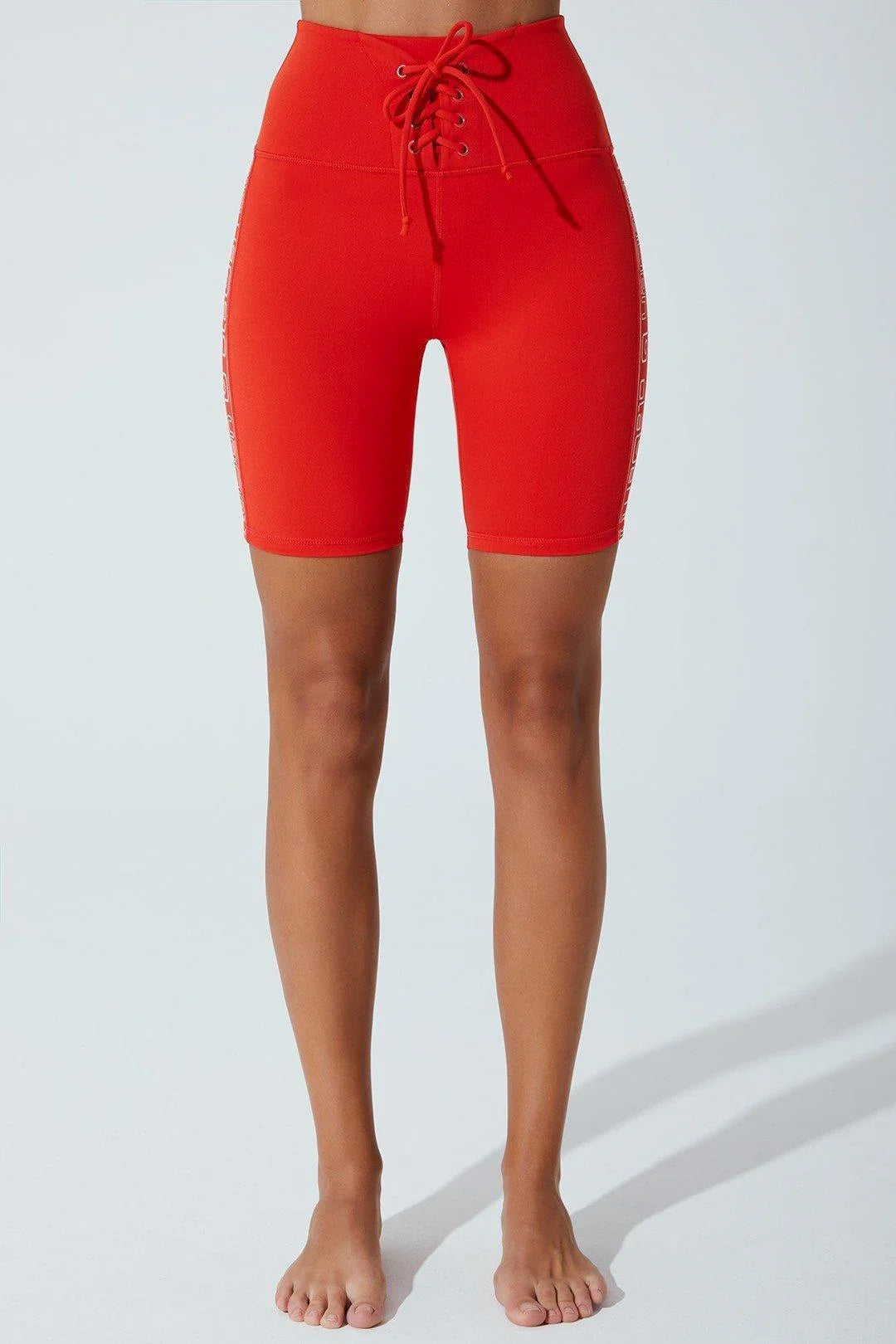 Kiera Biker Short - Venetian Red - Olaben - Womens Shorts