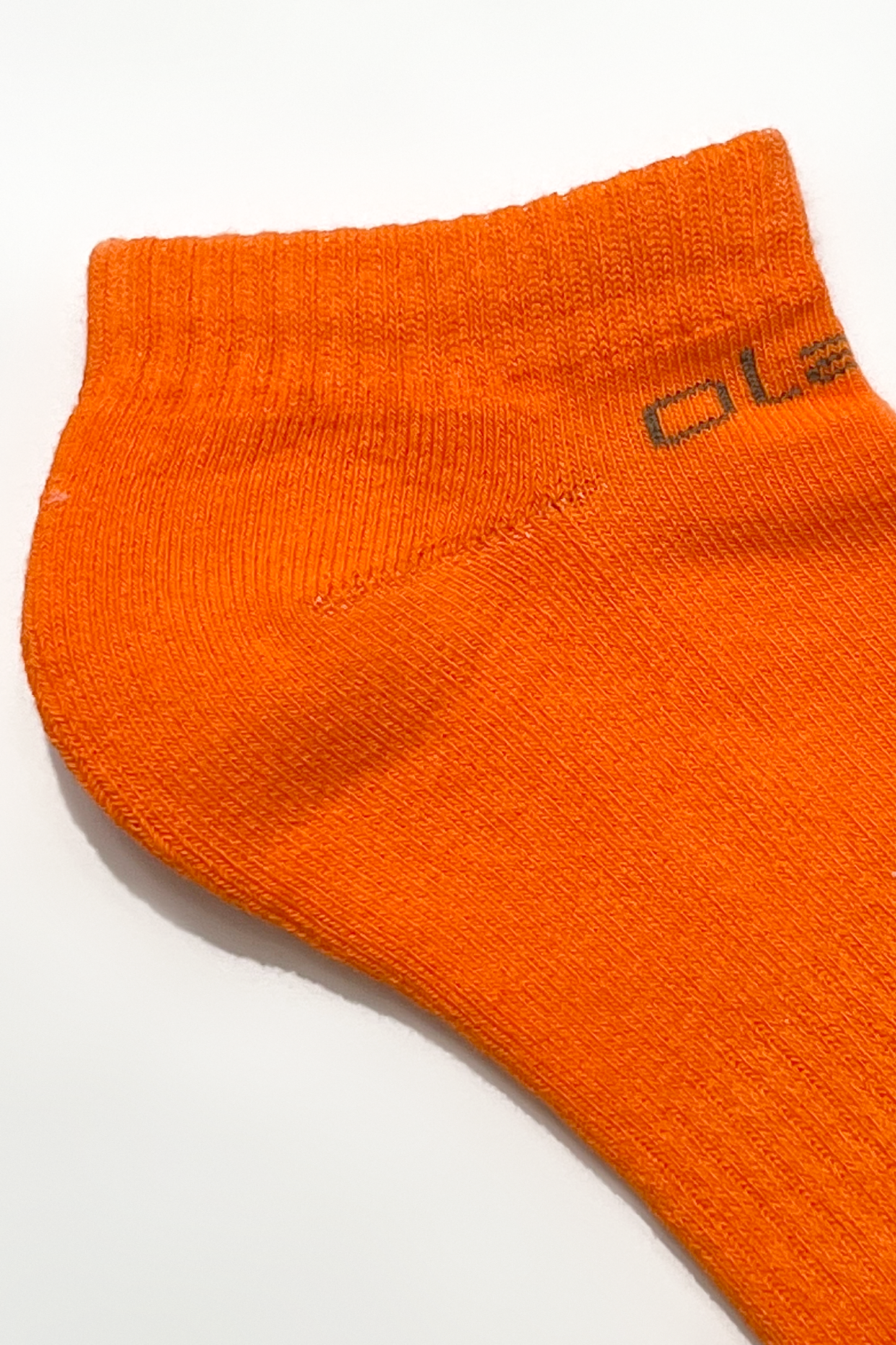 Colorful fall fantasy socks with a short kissy design in vibrant orange - OW-0152-USO-OR_5.