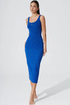 Kyan Midi Dress - Egyptian Blue - Olaben - Womens Dress
