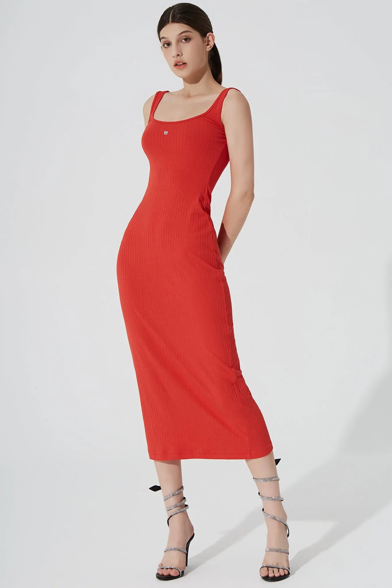 Kyan Midi Dress - Scarlet - Olaben - Womens Dress