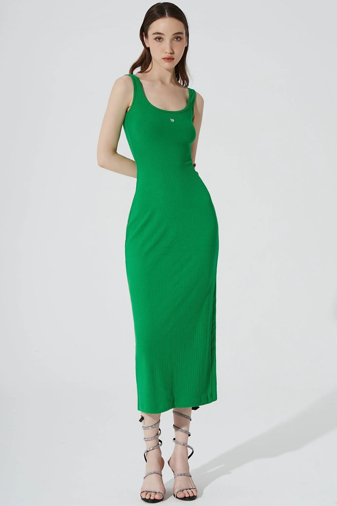Kyan Midi Dress - Fern Green - Olaben - Womens Dress