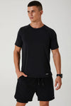 Leocade Crew Neck Tee - Black - Olaben - Mens Short Sleeve